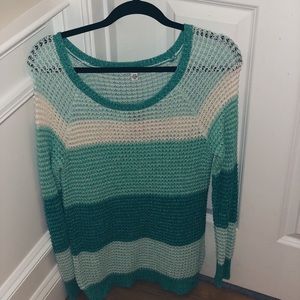 American Eagle blue multicolor sweater